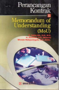 PERANCANGAN KONTRAK $ MEMORANDUM OF UNDERSTANDING